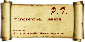 Princzenthal Tessza névjegykártya